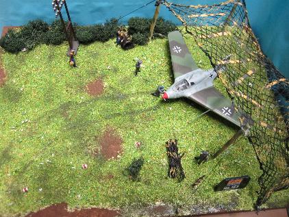 Diorama 1:72 Me. 163 (handgebaut)