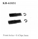 KB-61031 - Front Axies + E-Clips 3mm