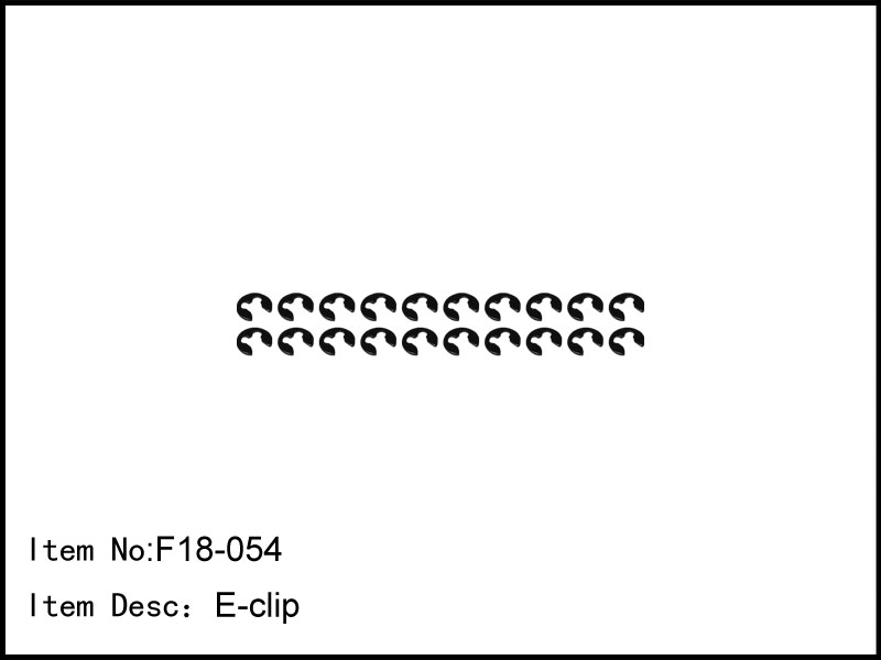 F18-054 E-clips (20pcs)