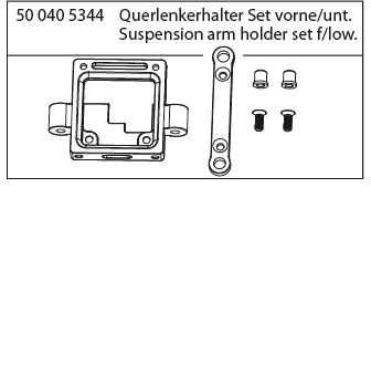 500405344 vorne/unten Carson X10EB Querlenkerhalter-Set
