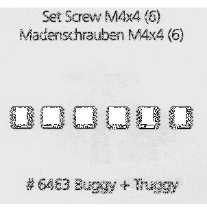 6463 - Madenschrauben M4x4 (6 Stck)