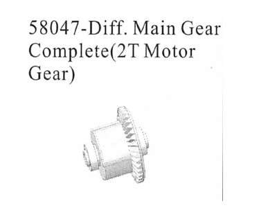 58047 - Diff Main Gear Complete