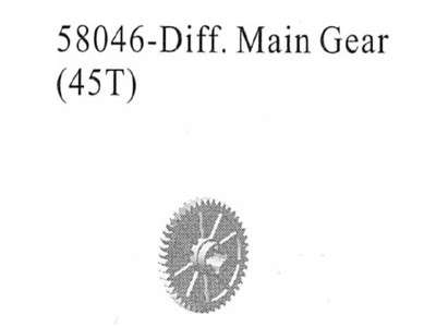 58046 - Diff Main Gear (45T)