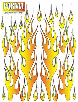 PA10767 - Dekorbogen Long Flames