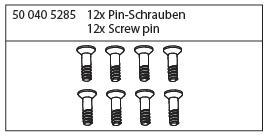 405285 - Pin Schrauben 12 Stck