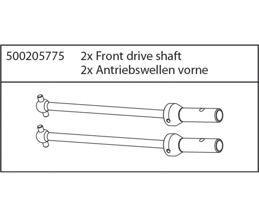 205775 - Front Drive Shaft 2x