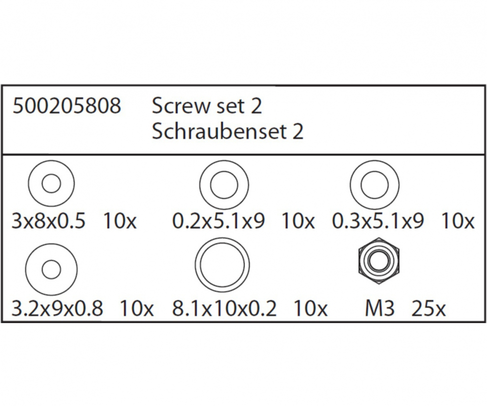205808 - Schrauben-Set 2