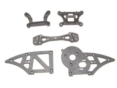 12006 - Chassis Side Plates B+Shock Tower