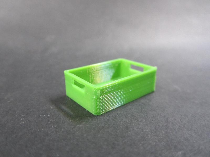 Kiste flach grün 25x8x17mm 1:25