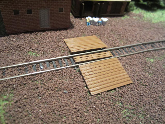 Bahnübergang Holz Spur N